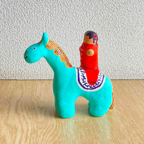 サーカスの人気者 馬【手作り人形】【置物】 立体・オブジェ まるすえ