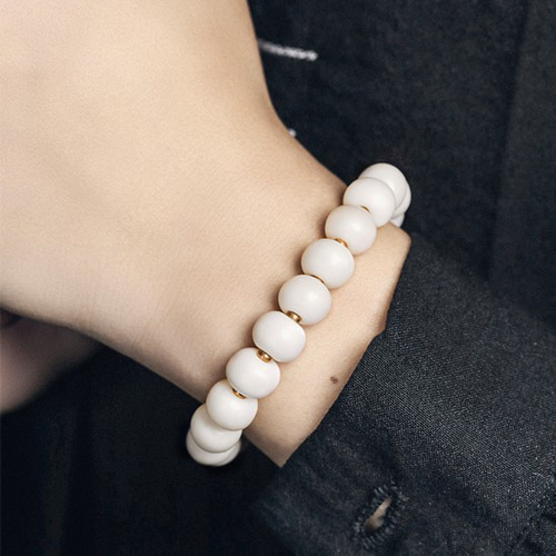 受注制作＞鹿の骨のブレスレット メンズ レーディス自分にご褒美 B050  