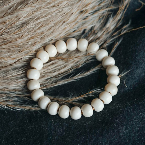 受注制作＞鹿の骨のブレスレット メンズ レーディス自分にご褒美 B050  