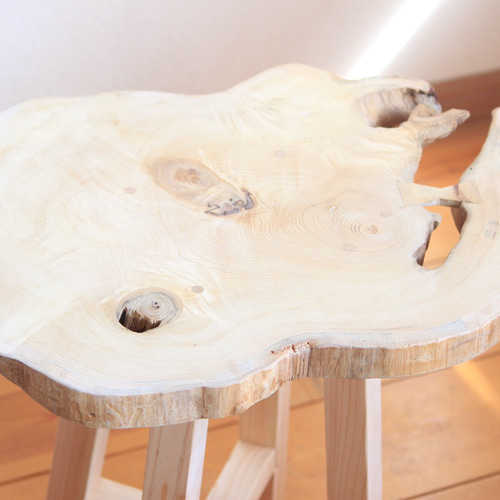 天然木 高野槙の切り株 サイドテーブル 1点もの サイドテーブル