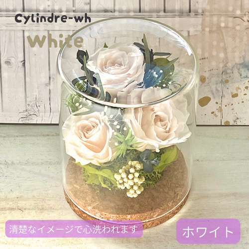 プリザーブドフラワー ガラスドーム アレンジメント 結婚祝い 誕生日