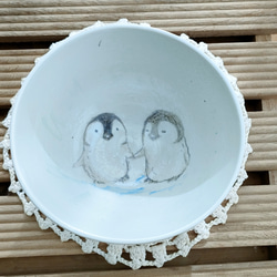 R5005 カワイイ皇帝ペンギンちゃん茶椀 4枚目の画像