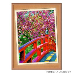 【選べる3枚組ポストカード】橋と桜【作品No.466】 2枚目の画像