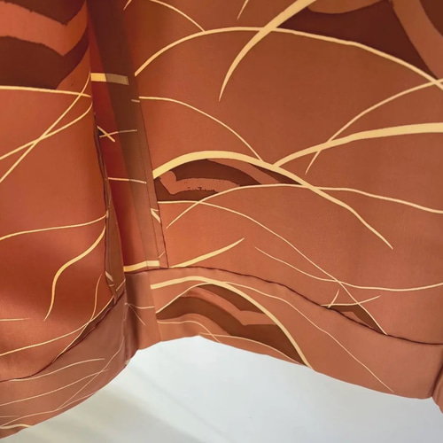 新品 正絹 単衣 女物 長羽織 肉桂色 着物 haori しば田（お休み） 通販 