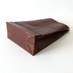 KAMIBUKURO(紙 袋) large 国内本牛革製　ブラウン 6枚目の画像
