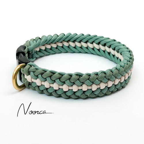 d02】パラコード首輪 幅広 3色 バックル オーダーメイド リード・首輪