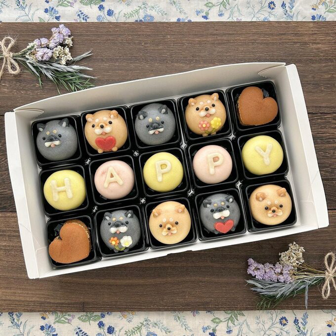 柴犬饅頭★お茶の時間set ☀チャリティー品☀『たいせつなキミへ。』セミオーダーメイド