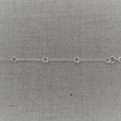 17. Semilla　たね　ネックレス（横）（長さ調節可）　シルバー925 4枚目の画像