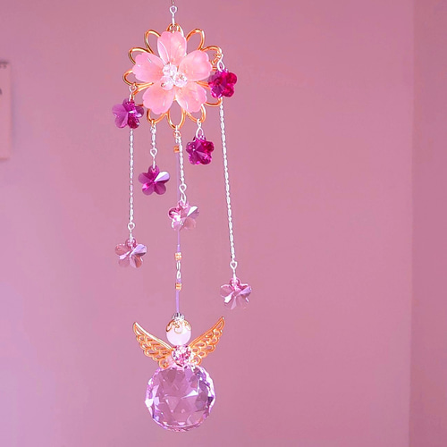 桜SAKURA桜SWAROVSKIオーナメント✩.*˚ 置き型サンキャッチャー 【公式