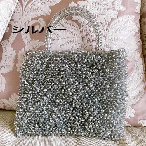 受注生産】キラキラお洒落なショルダーバッグ♡シルバー ショルダー