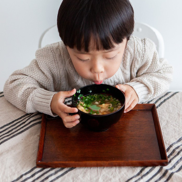 夫婦汁椀　ドット布貼　根来　曙　木製　漆塗 4枚目の画像