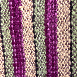 手織り・真綿糸ストライプストール 2枚目の画像