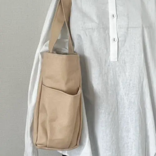 NANTO✩.*˚]8号/11号×倉敷帆布 サイドポケット付M+フリー