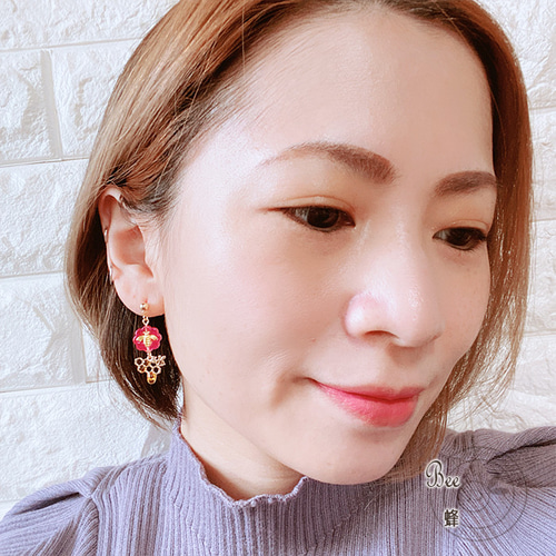 再入荷【K18GPステンレスピアス】蜂 ピアスorイヤリング -20230122-1 