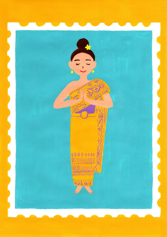 原画『タイの民族衣装』 