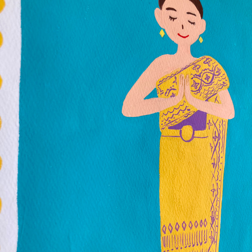 原画『タイの民族衣装』 イラスト yukayanuma 通販 15328171｜Creema