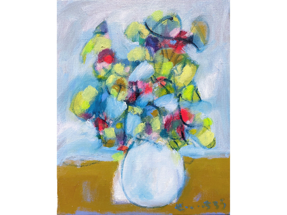 shiny-tiny】F3 絵画 油絵 油彩 キャンバス アートパネル 花