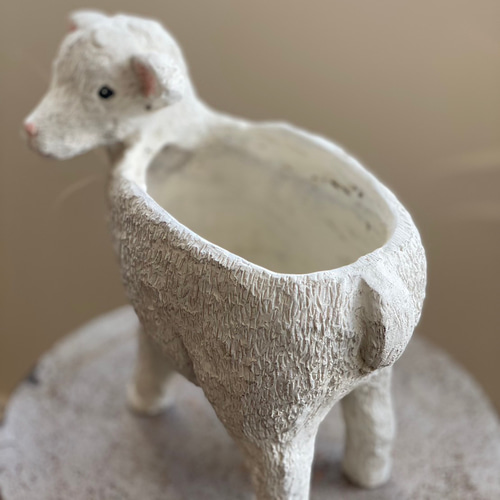 可愛い羊ムートンポット 鉢 》 観葉植物 多肉植物 お花の寄せ植えに