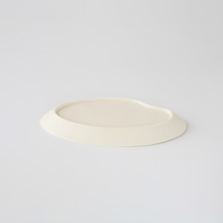 白磁　オーバル　平皿　長皿　マット 7枚目の画像