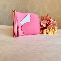 新入荷♡送料無料✳LINTON社製ツイード長財布(ピンク×ブルー) 長