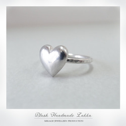 〚 heart 〛sv925 simple heart ring 7枚目の画像