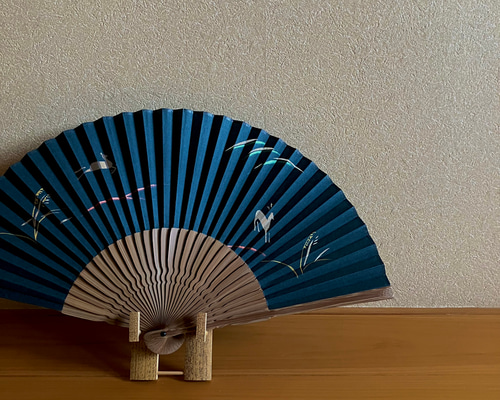 伝統工芸品】奈良扇子 絹張切抜扇子 鹿 男性用 【夏にピッタリ！全3色