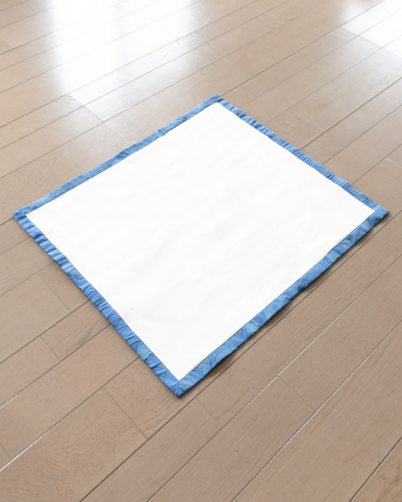 瞑想用アーサナ (瞑想用の下に引くマット）　meditation 瞑想用の下に引くマット ブラック孔雀の羽柄