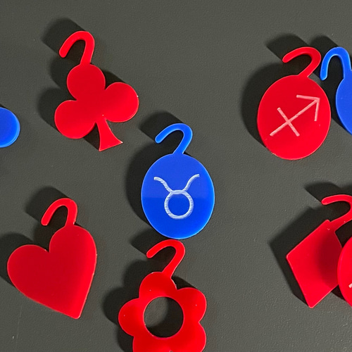 アルファベットオブジェ 黒【A〜Z、0〜9、♡&#】1文字 その他