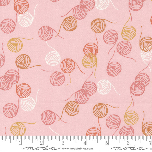 USAコットン(110×50) moda lazy afternoon 毛糸玉 ピンク 4枚目の画像