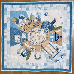 専用ページです　パッチワーク　キルト　ハウス　カントリー雑貨 再々販☆キルトタペストリー「ハウス&カントリーガーデン｣(約72cm×72cm