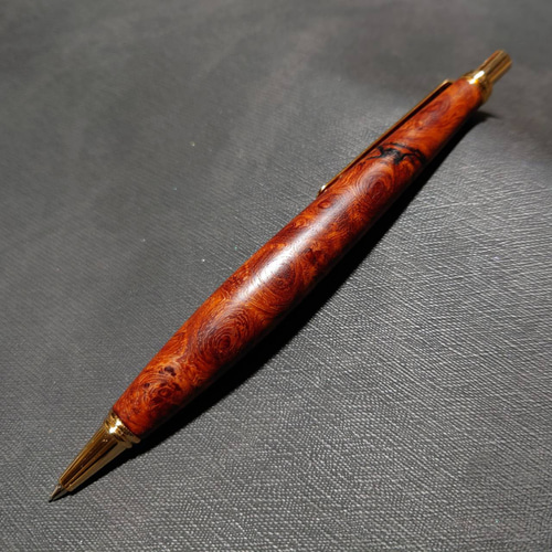 花梨瘤 葡萄杢 ウッドシャープペンシル【送料・ギフトボックス無料