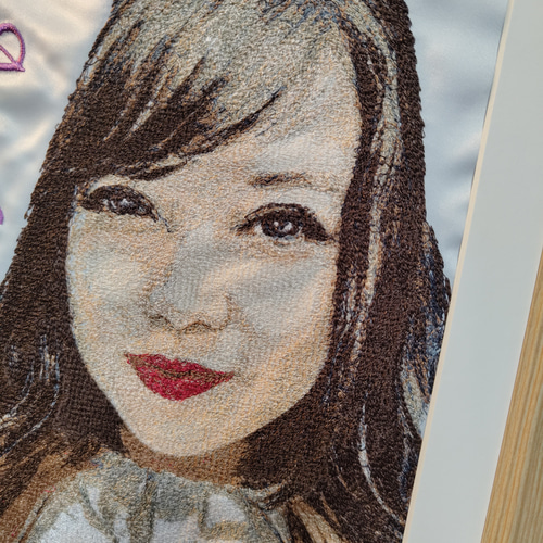オーダーメイド フォト刺繍 似顔絵 刺しゅう 写真 刺繍 フォト