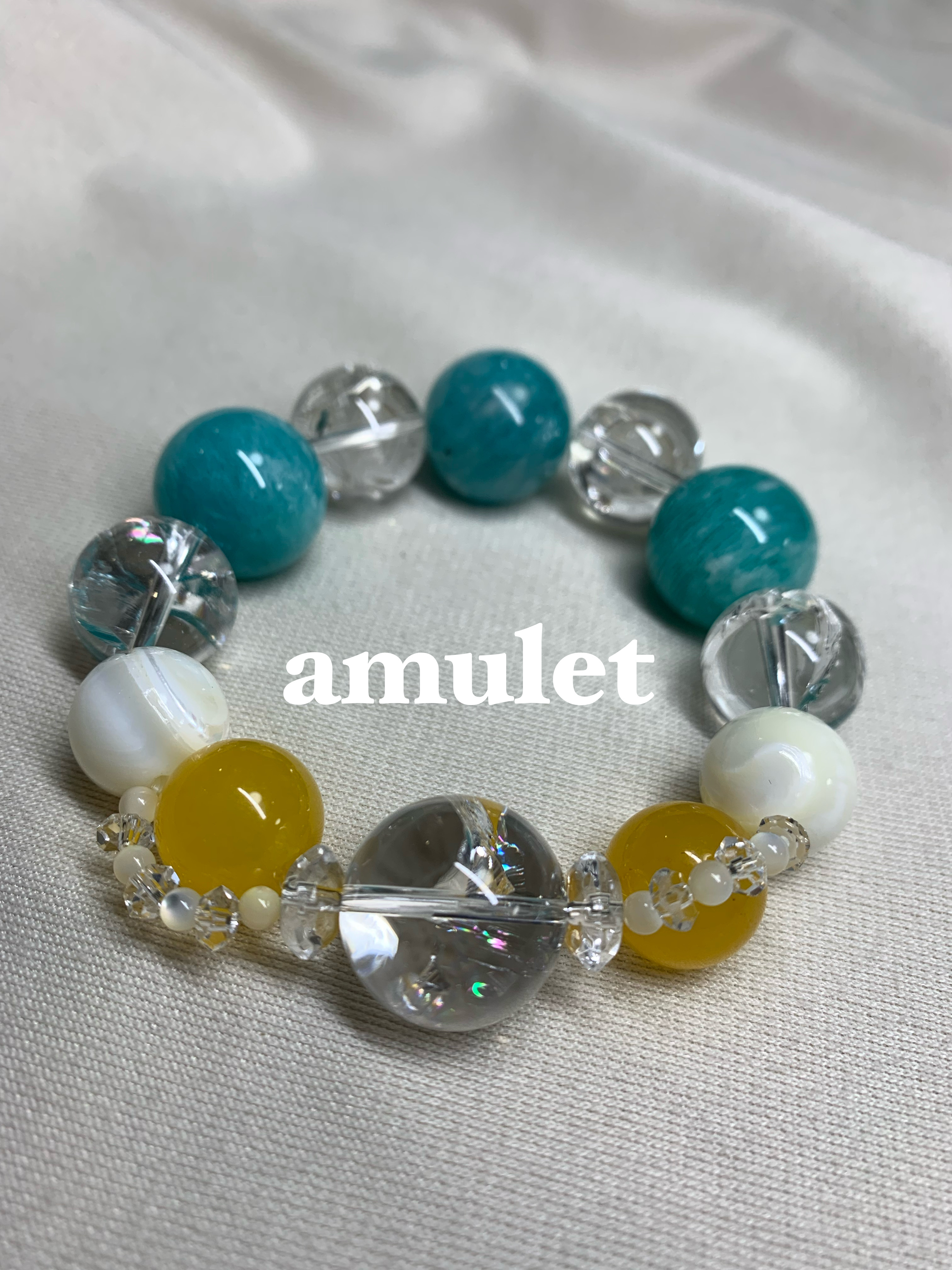 希望の石　行動の石　大玉ブレス　アマゾナイト　アイリスクォーツ　パワーブレス　ストーンブレス　天然石