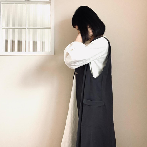 1年中使える⚮̈3way⚮̈エプロンワンピース⚮̈ジレ⚮̈カラーは8色