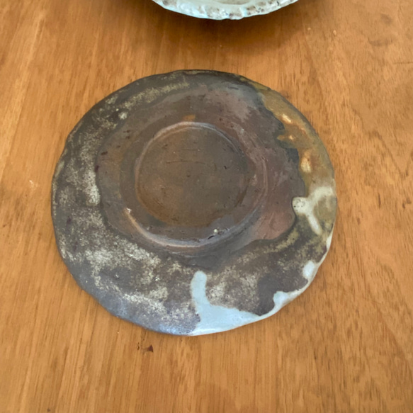 プレート / ブルーの陶器　皿 x２枚 7枚目の画像