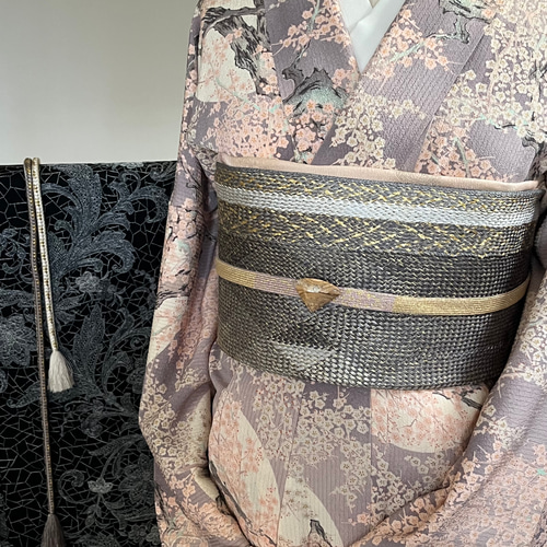 美麗天然石】変わり碧玉❖ｼﾞｬｽﾊﾟｰの帯留め✤専用Box付き 帯留め