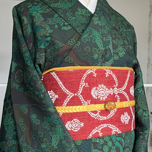 美麗天然石】変わり碧玉❖ｼﾞｬｽﾊﾟｰの帯留め✤専用Box付き 帯留め