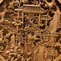 鯉登竜門Ⅱ 48cm （登竜門・滝登り) 大型参次元彫刻 7枚目の画像