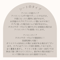 ちょこっと8枚♡【中敷き用】ワッペン アイロンいらず！アイロンタイプ お名前シール*アイロン不要*上履き 靴　シューズ 8枚目の画像