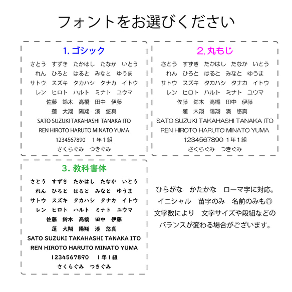 フルーティなお名前シール3セット 7枚目の画像