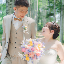 木製蝶ネクタイ【朴×ウォルナット×メープル】 3枚目の画像