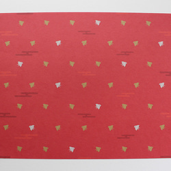 千鳥柄の包装紙（レッド）　A4サイズ（8枚入り）デザインペーパー　ラッピングペーパー 5枚目の画像