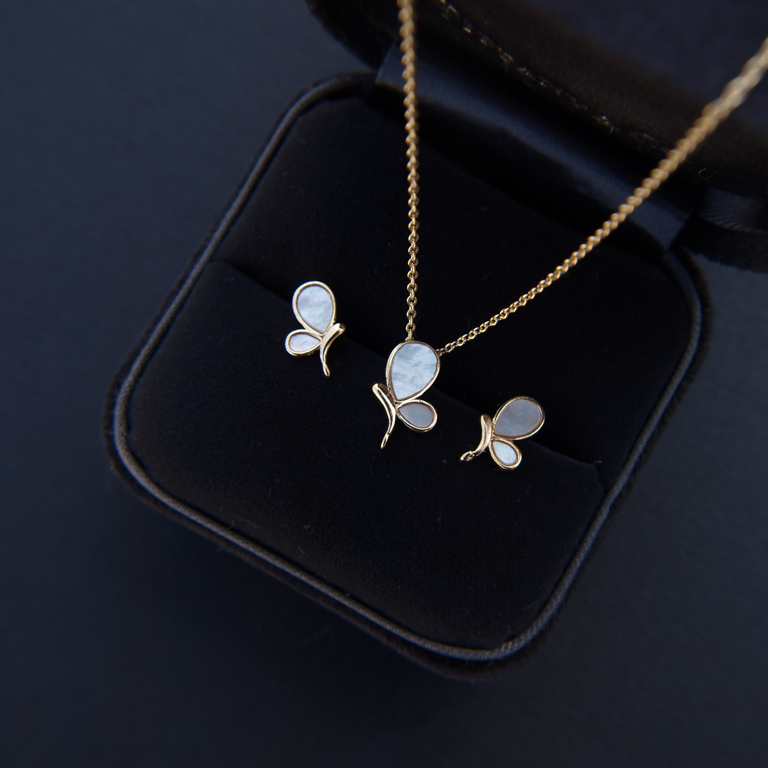 K14 coating “PAPILLON パピヨン”  ネックレス ピアス 蝶 バタフライ 5,382円