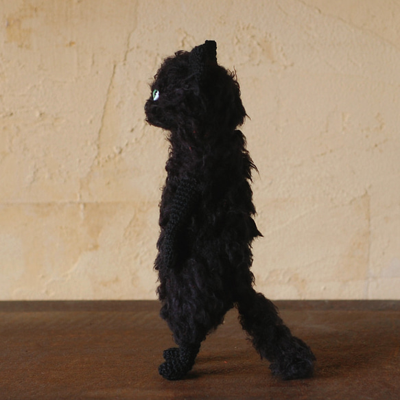 スタンディング黒猫さん(Large) 5枚目の画像
