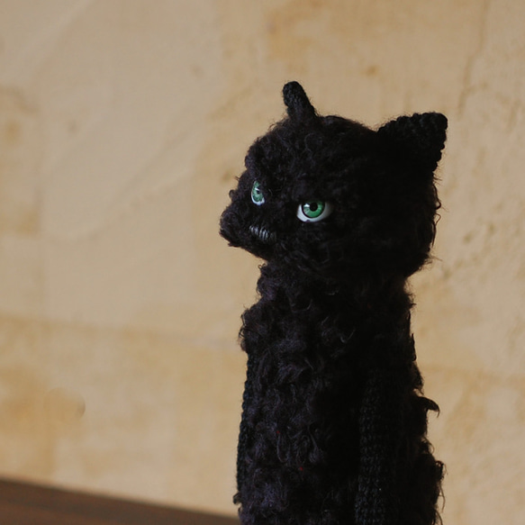 スタンディング黒猫さん(Large) 10枚目の画像