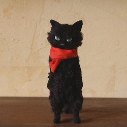 スタンディング黒猫さん(Large) 3枚目の画像