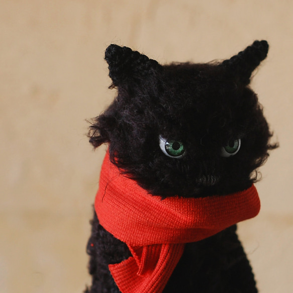 スタンディング黒猫さん(Large) 9枚目の画像