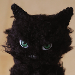 スタンディング黒猫さん(Large) 4枚目の画像