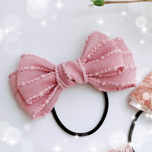 ハンドメイドヘアゴム リボンステッチリボンリボンCオーダーページ