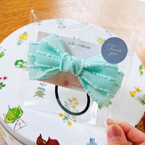 再販6】ポんポンステッチが可愛い❤︎パステルカラー、ミントグリーン